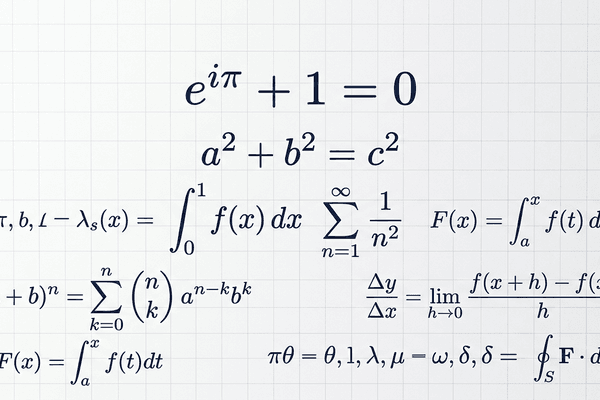 Math formulas illustration